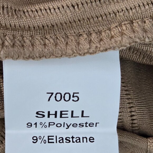 NWT | Nude Tan Wavy Textured Long Sleeve Square Neck Fitted Top | XXL - Picture 4 of 5